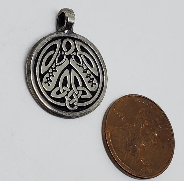 Irish Dancer Sterling Silver Ballet Shoes Pendant
