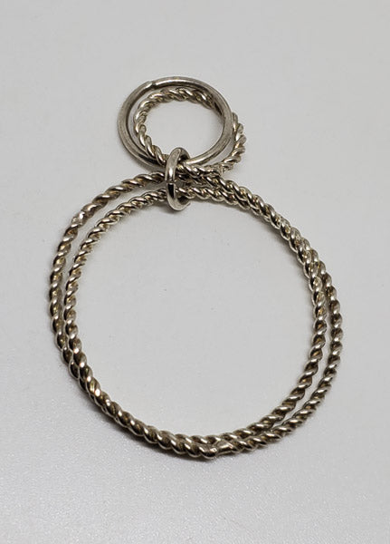 Tested Sterling Silver Circular Pendant