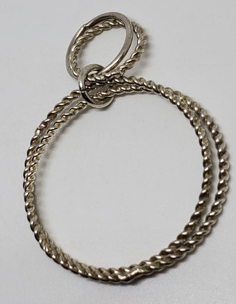 Tested Sterling Silver Circular Pendant