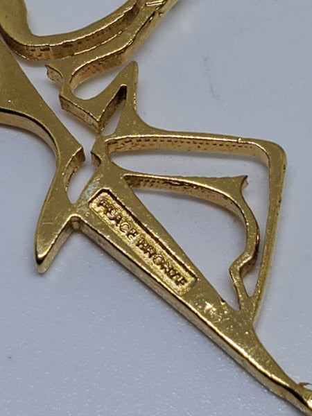 Peace Prone 14KGF Gold Filled Dangle Ballet Earrings