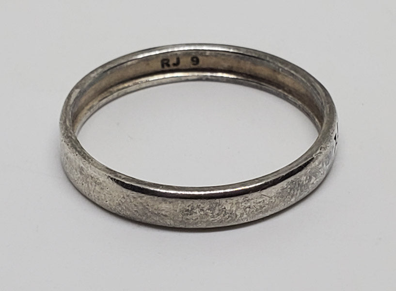 Hope Sterling Silver Classic Band/Ring sz 9