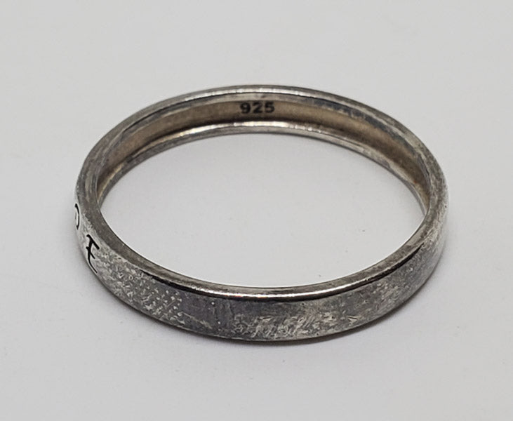 Hope Sterling Silver Classic Band/Ring sz 9