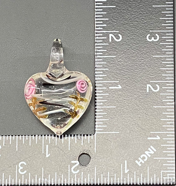 5140-Art Glass Heart Pendant