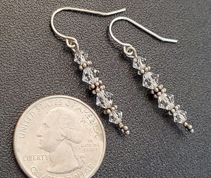 Crystal Sterling Sterling Earrings