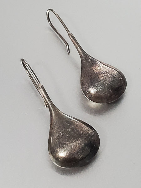 3746-Sterling Silver Tear Drop Earrings