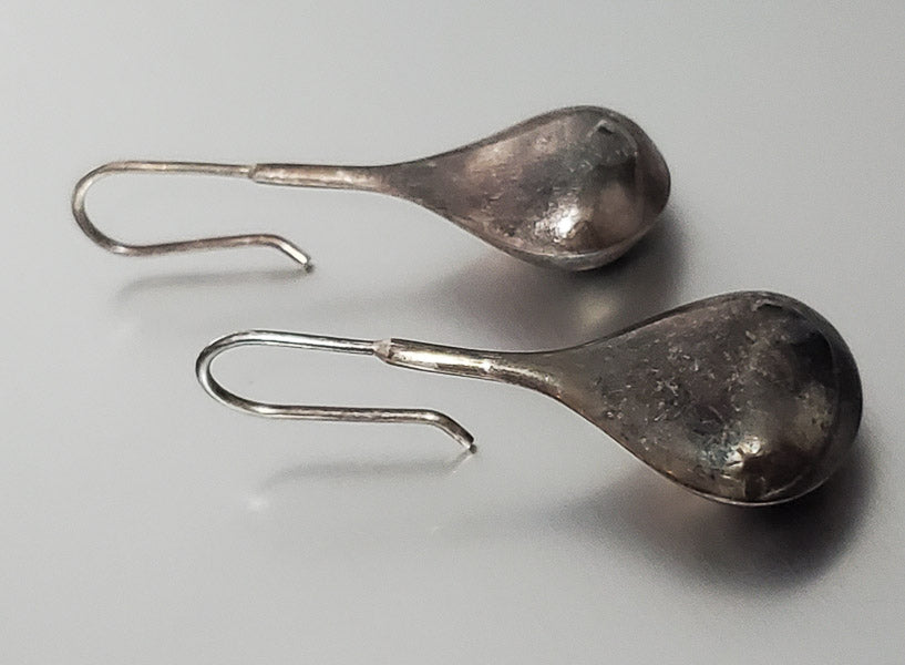 3746-Sterling Silver Tear Drop Earrings