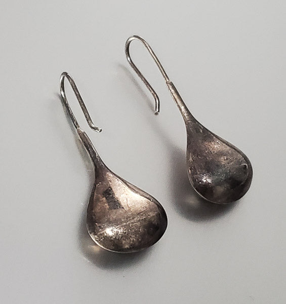 3746-Sterling Silver Tear Drop Earrings