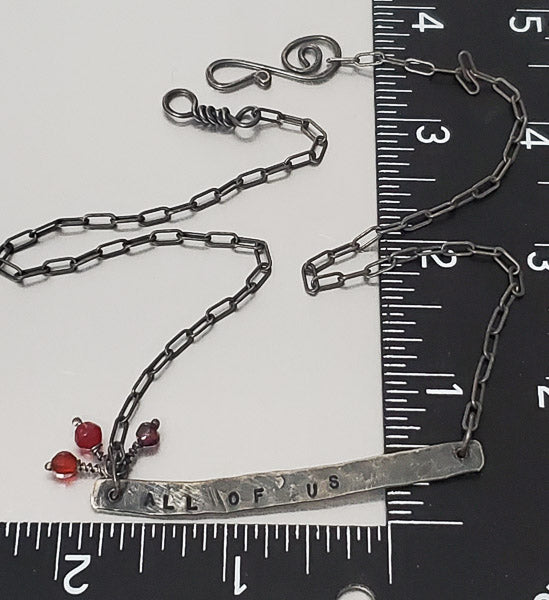 3748-Artisan "Freedom" Sterling Silver Necklace