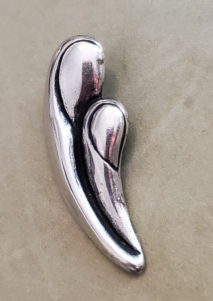 Signed Sterling Silver Mother and Child Pendant