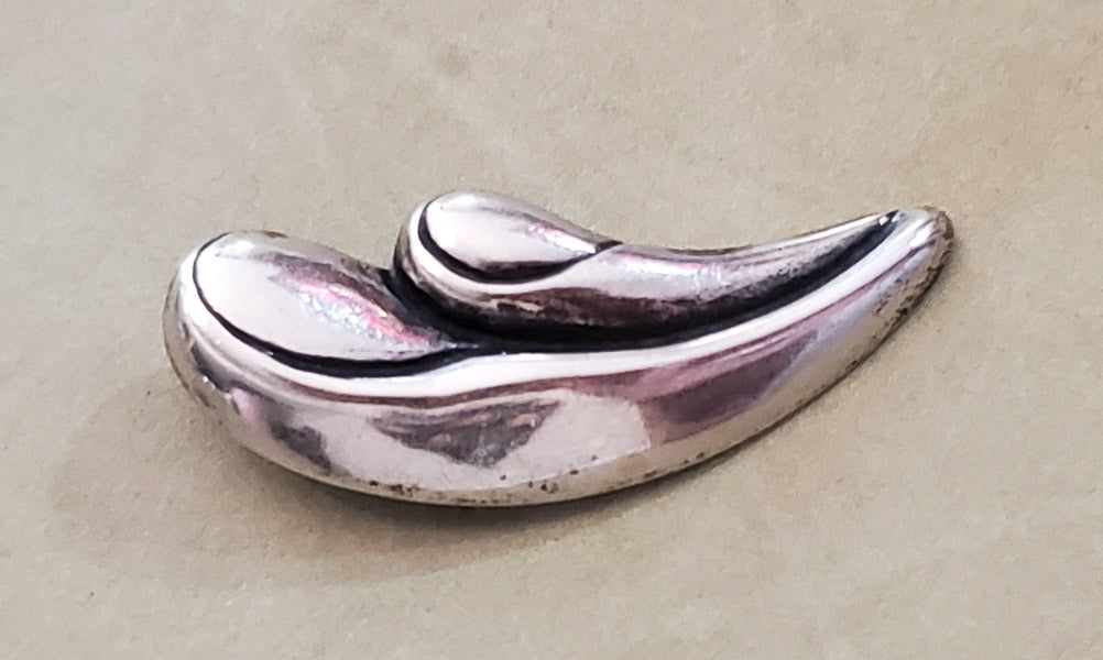 Signed Sterling Silver Mother and Child Pendant