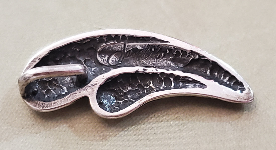 Signed Sterling Silver Mother and Child Pendant