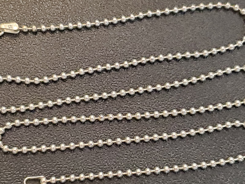 Sterling Silver Beaded Chain