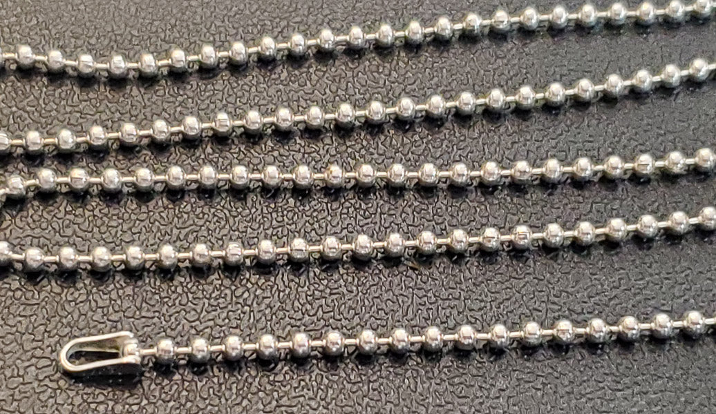 Sterling Silver Beaded Chain