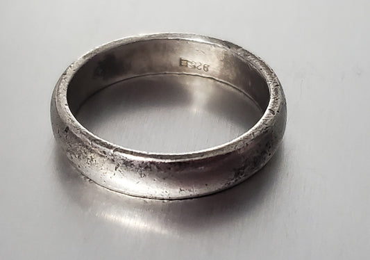 3674-Classic Sterling Silver Band Ring sz 7