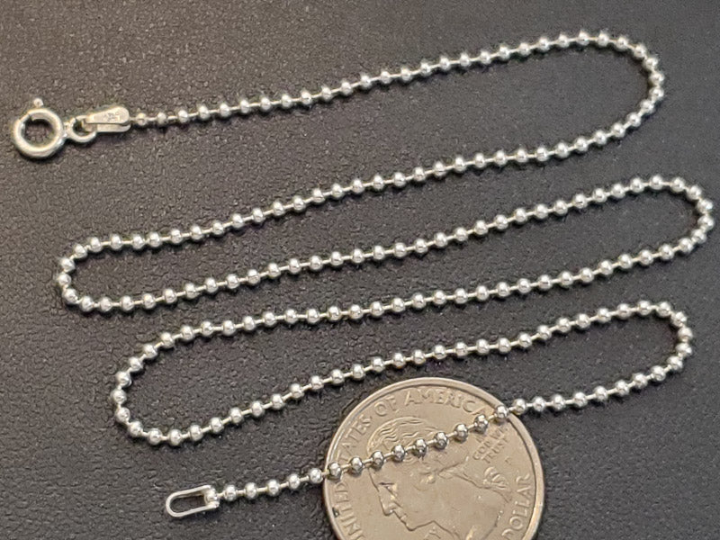 Sterling Silver Beaded Chain