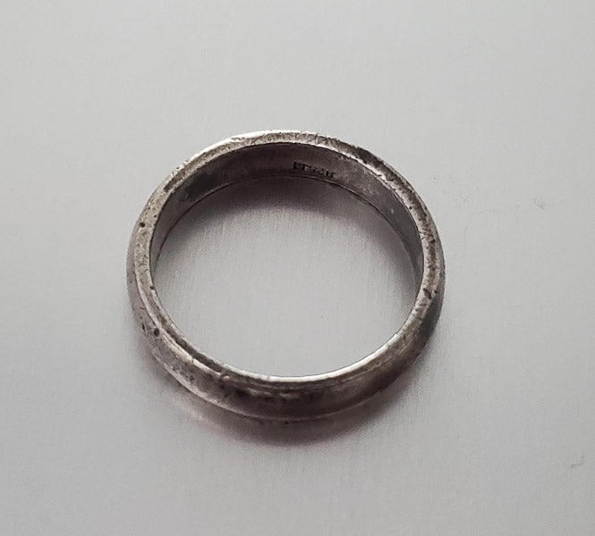 3674-Classic Sterling Silver Band Ring sz 7