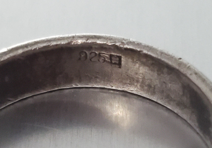 3674-Classic Sterling Silver Band Ring sz 7