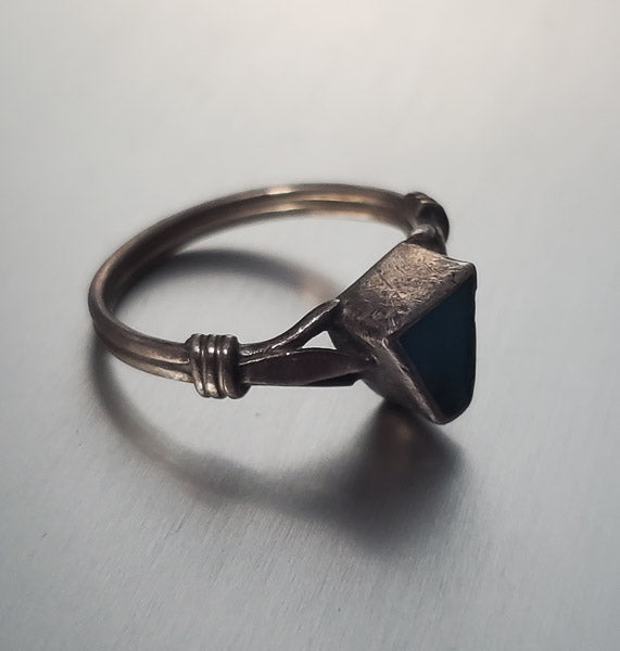 2978-Sterling Silver Turquoise Ring sz 5.5