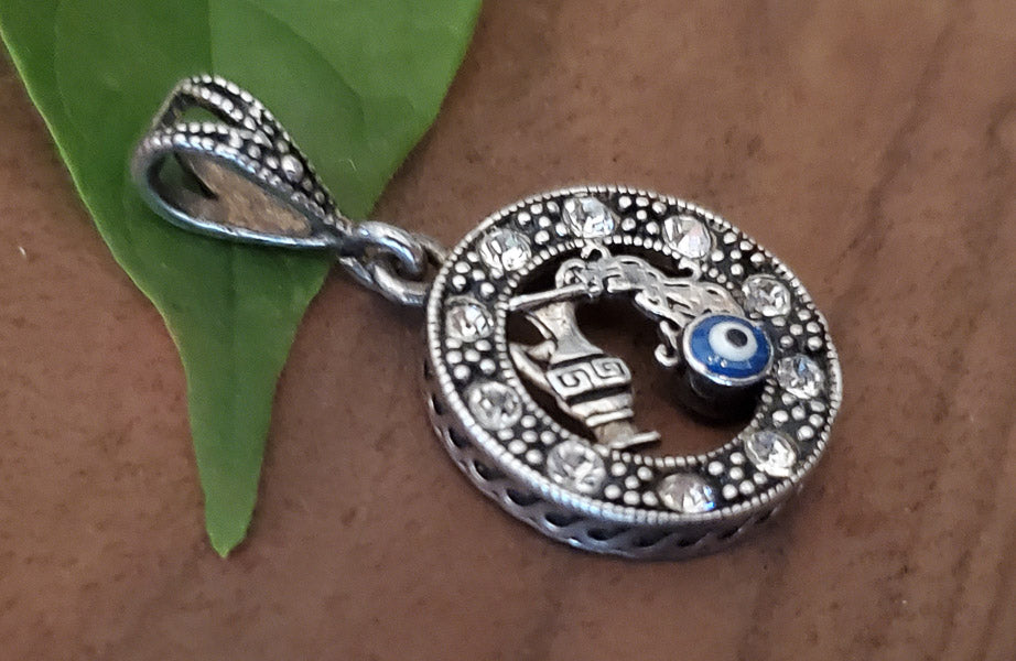 KLAS Aquarius Zodiac Sterling Silver Pendant