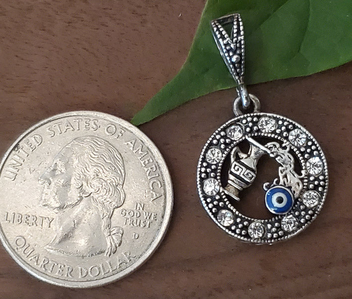KLAS Aquarius Zodiac Sterling Silver Pendant