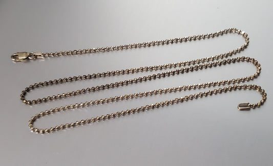 2990-24" Sterling Silver Beaded Chain