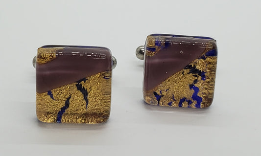 433-Murano Glass Cufflinks