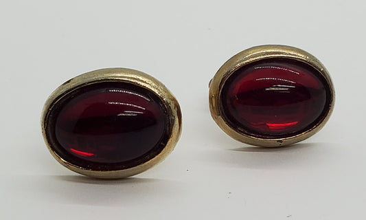 2654-Glass Vintage Cufflinks