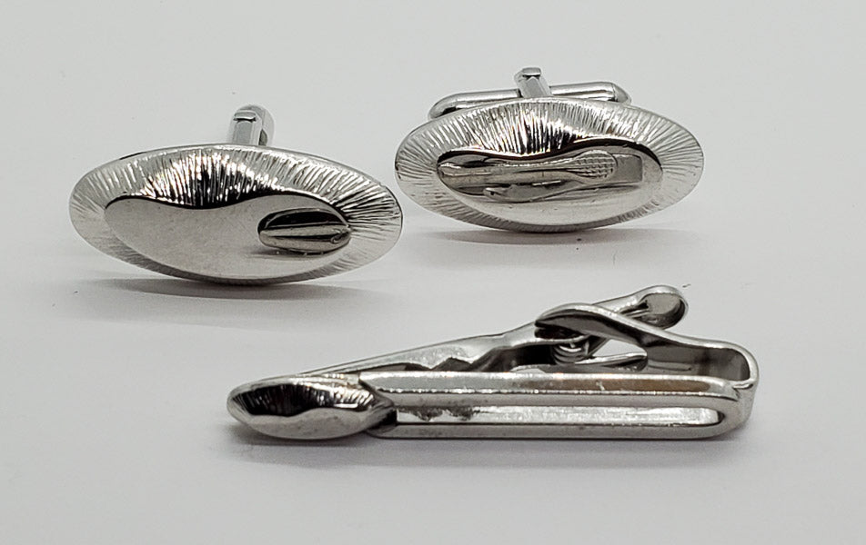 62-Swank Vintage Cufflinks and Tie Clip