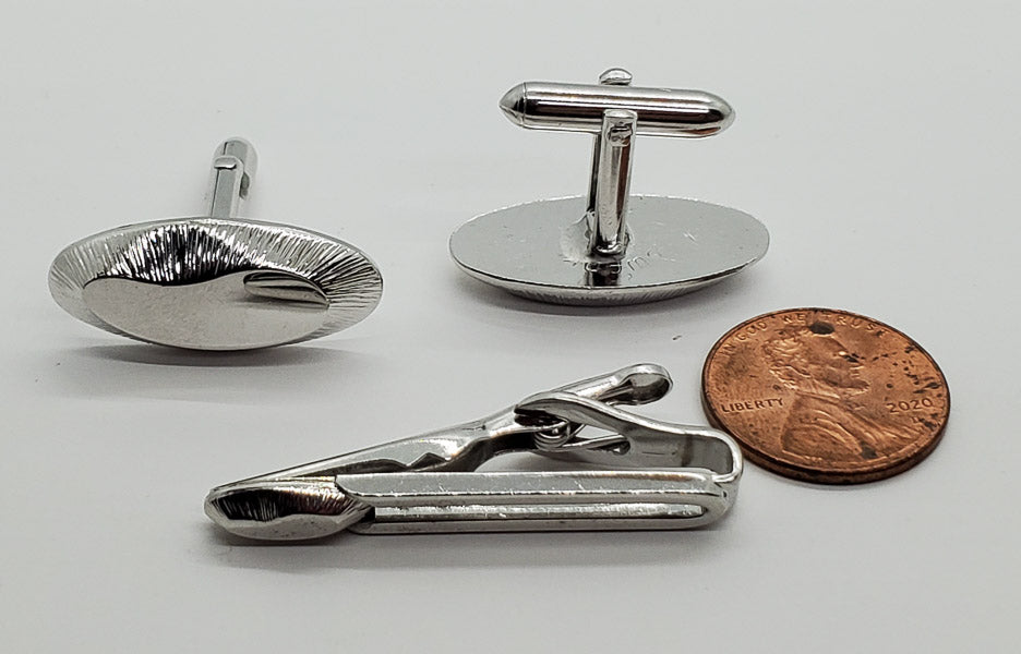 62-Swank Vintage Cufflinks and Tie Clip
