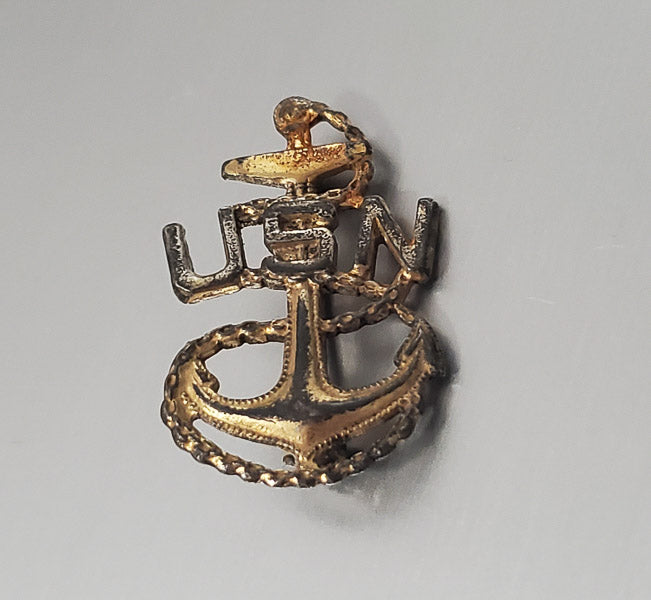 3226-US Navy Vintage Sterling Silver Brooch