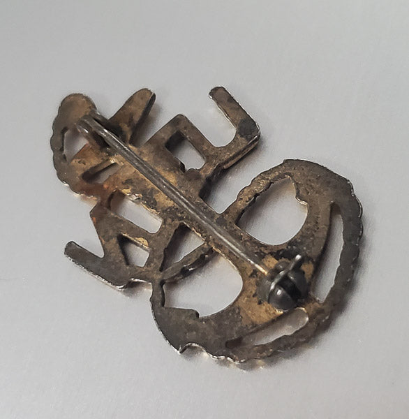 3226-US Navy Vintage Sterling Silver Brooch