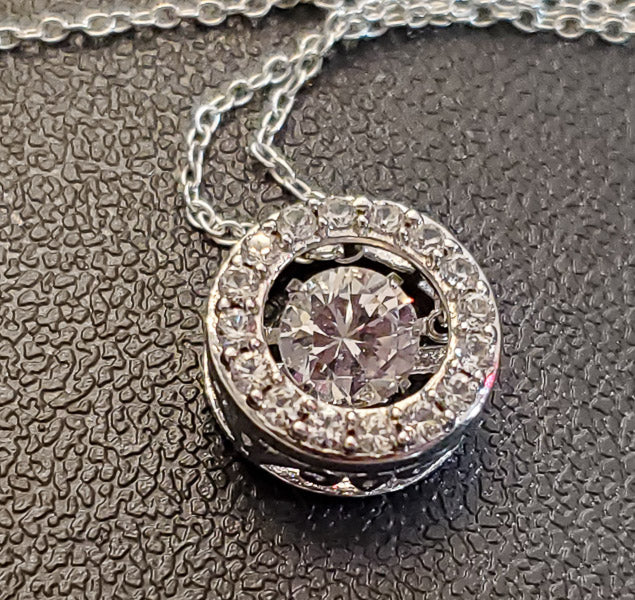 Sterling Sapphire Hearts in Rhythm Necklace