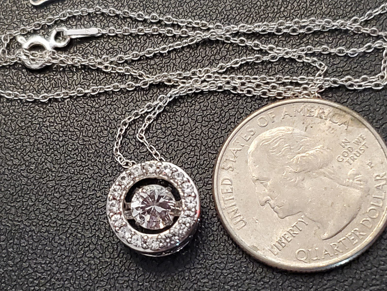 Sterling Sapphire Hearts in Rhythm Necklace