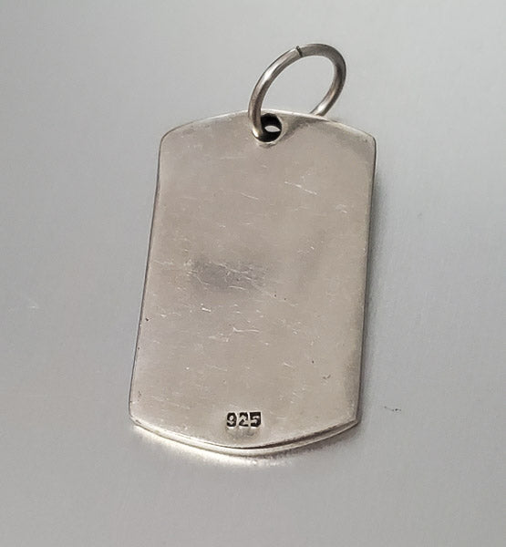 3534-Wood & Sterling Scroll Pendant