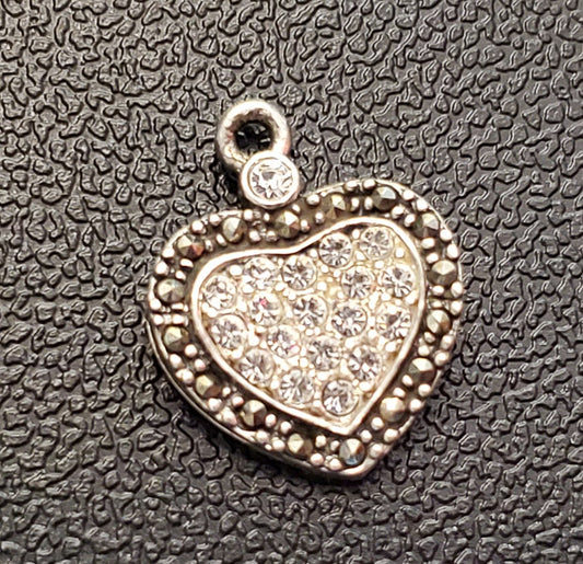Sterling Silver Heart Pendant or Charm