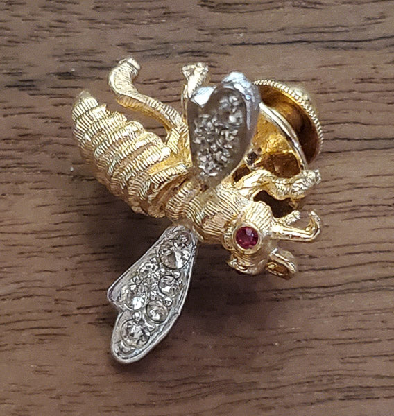CIRO 9172P Rhinestone Insect Pin