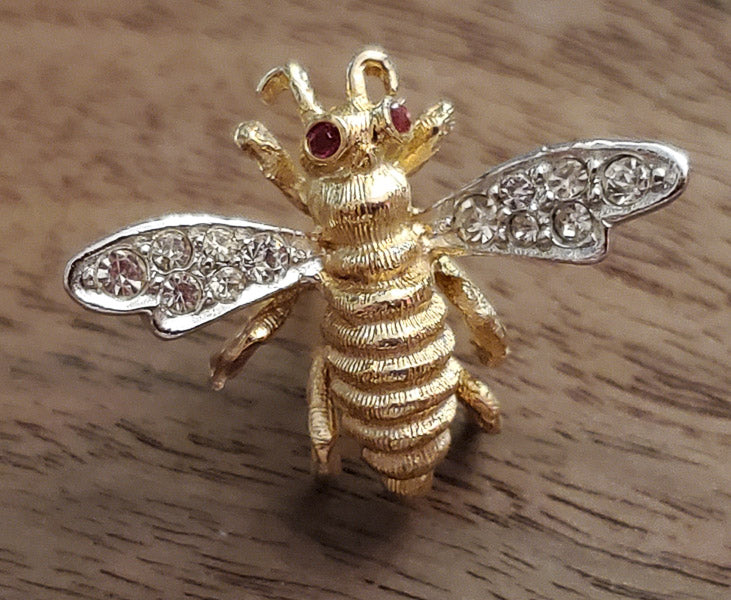 CIRO 9172P Rhinestone Insect Pin
