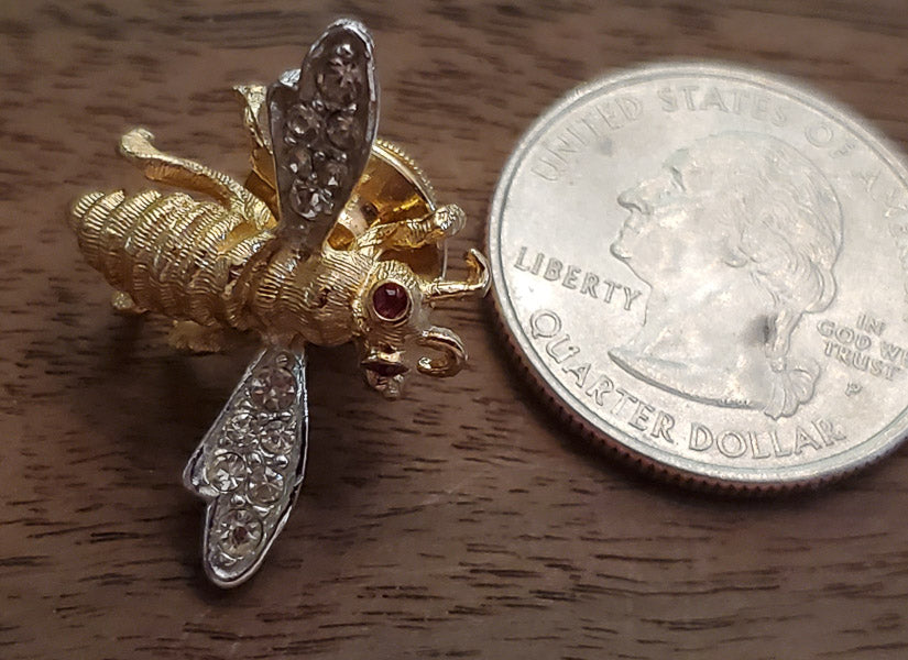 CIRO 9172P Rhinestone Insect Pin