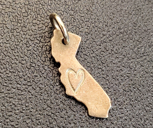 Sterling Silver Love Cali Pendant or Charm