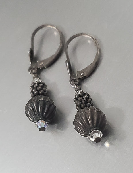 3620-Bali Style Sterling Silver Earrings