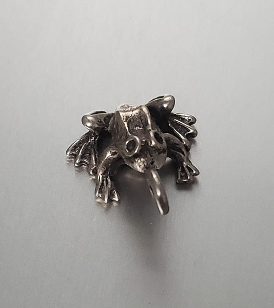 3638-Sterling Silver Frog Pendant
