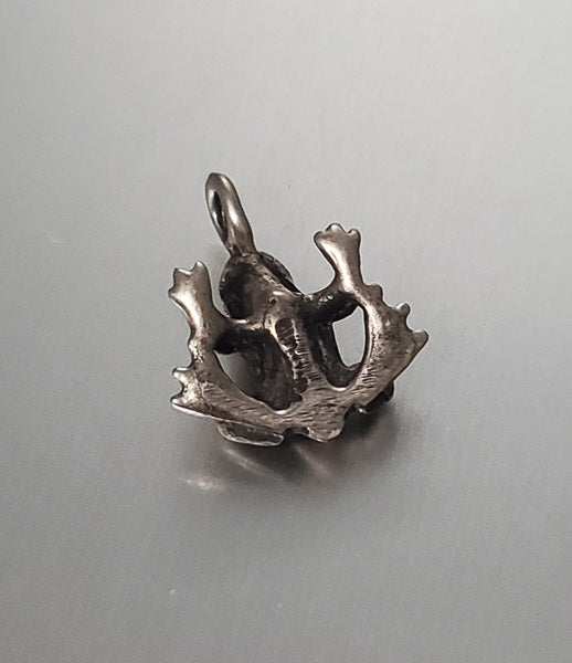 3638-Sterling Silver Frog Pendant
