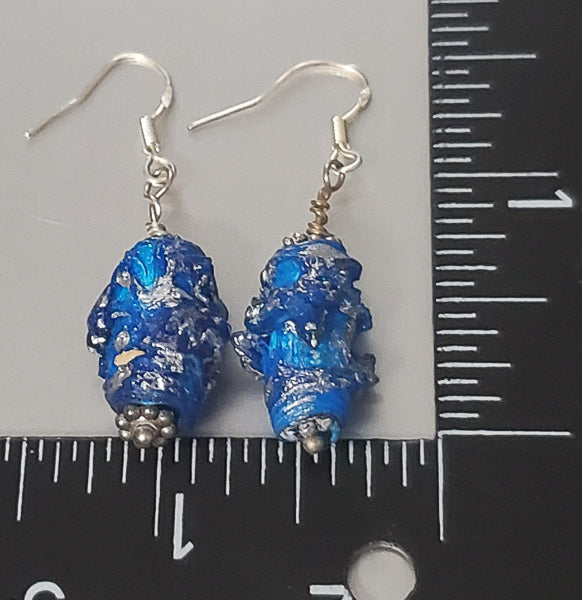 3646-Sterling Silver Foam Earrings