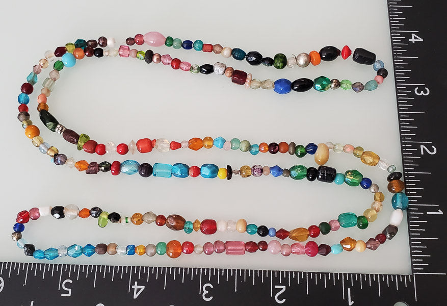 5974-Colorful Art Glass Beaded Necklace