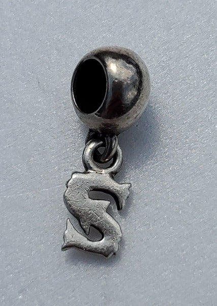 IBB Sterling Silver Slide Charm "S"
