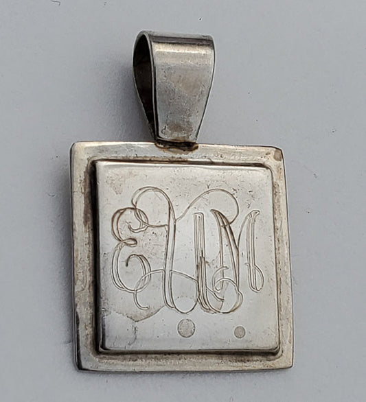 Sterling Silver eUm Monogram Pendant