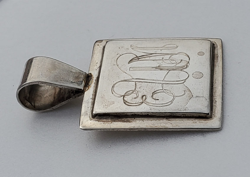 Sterling Silver eUm Monogram Pendant