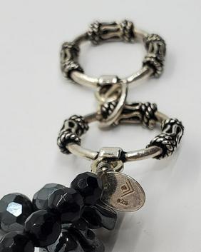 N1094 Retired Silpada Sterling Silver Hematite Necklace