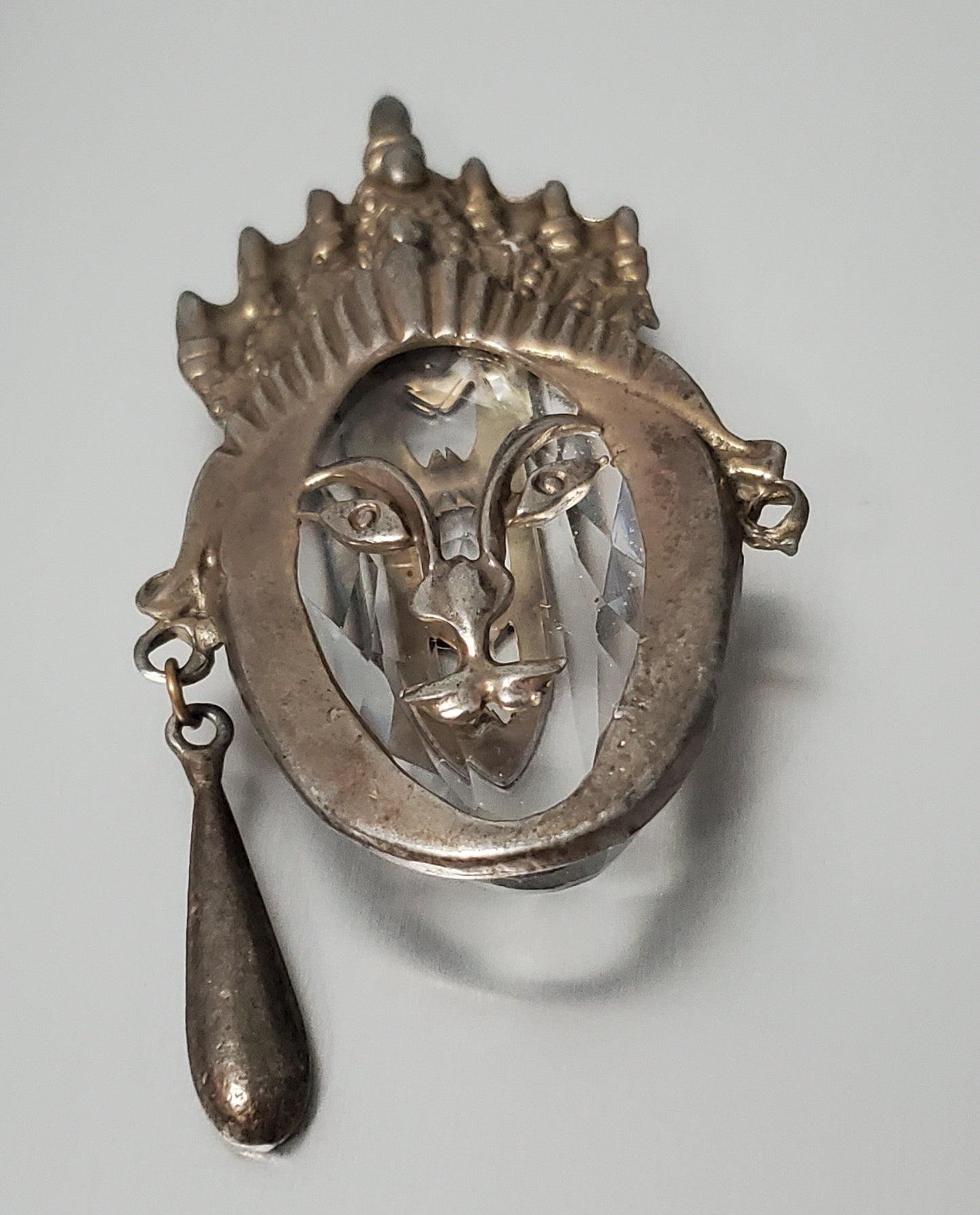 3337-Vintage Lidz Bros NY Pot Metal Sweater Clip
