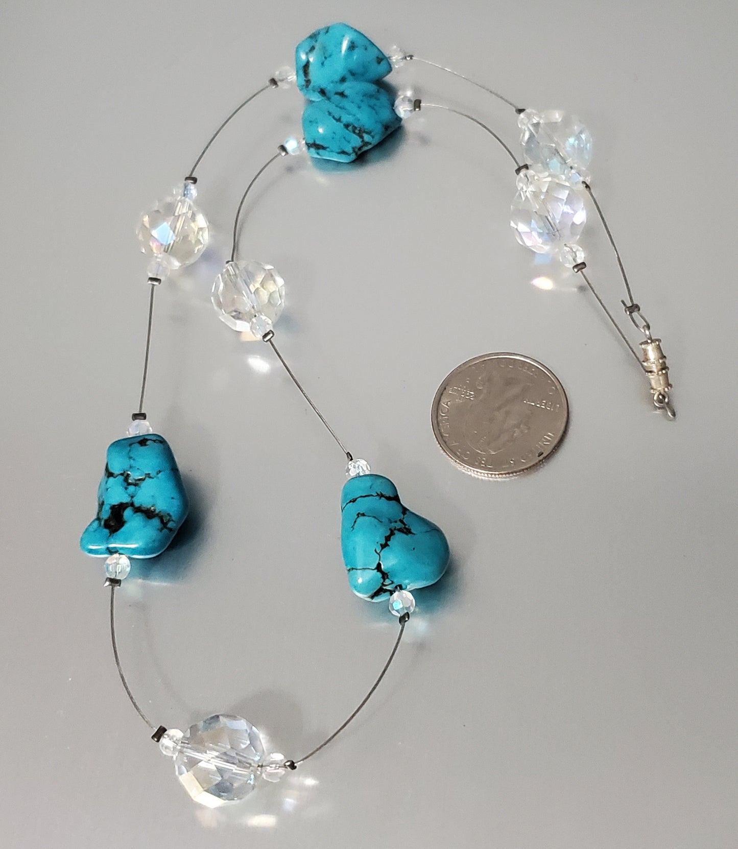5238-Stone & Glass Necklace